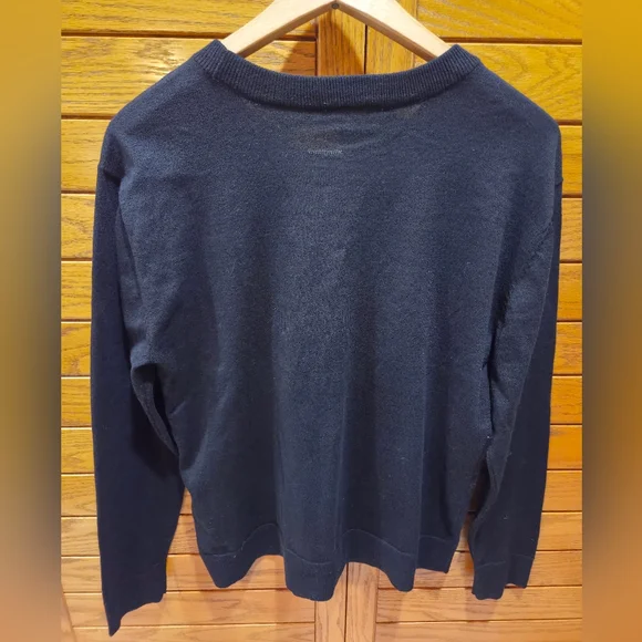 Michael Kors Black Crewneck Sweater with Logo Size S - Picture 2 of 4